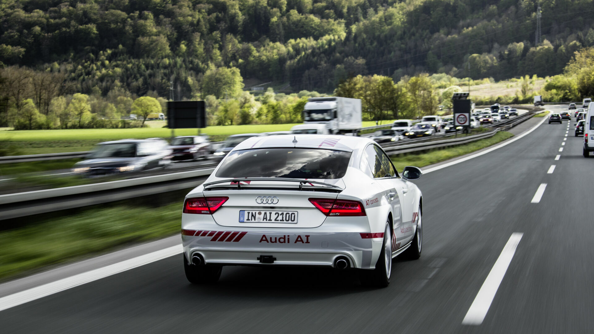 Audi piloted driving on the A9