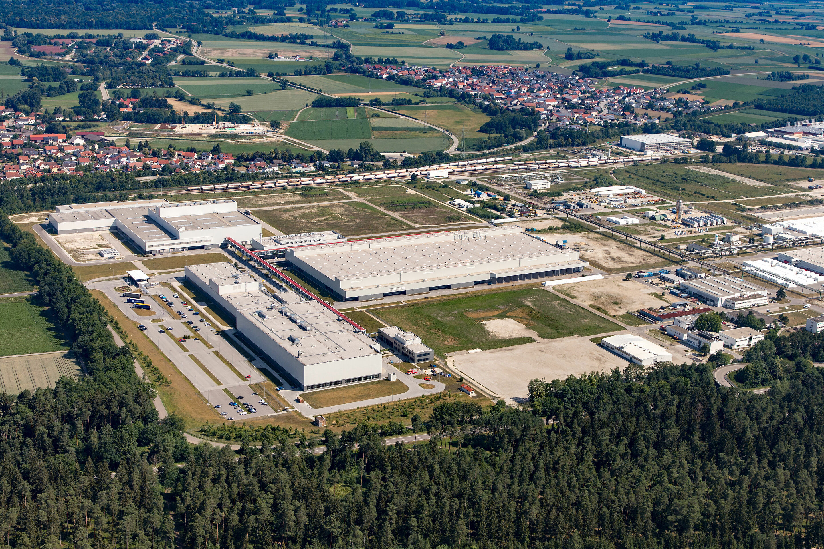 Audi Site Münchsmünster aerial photo