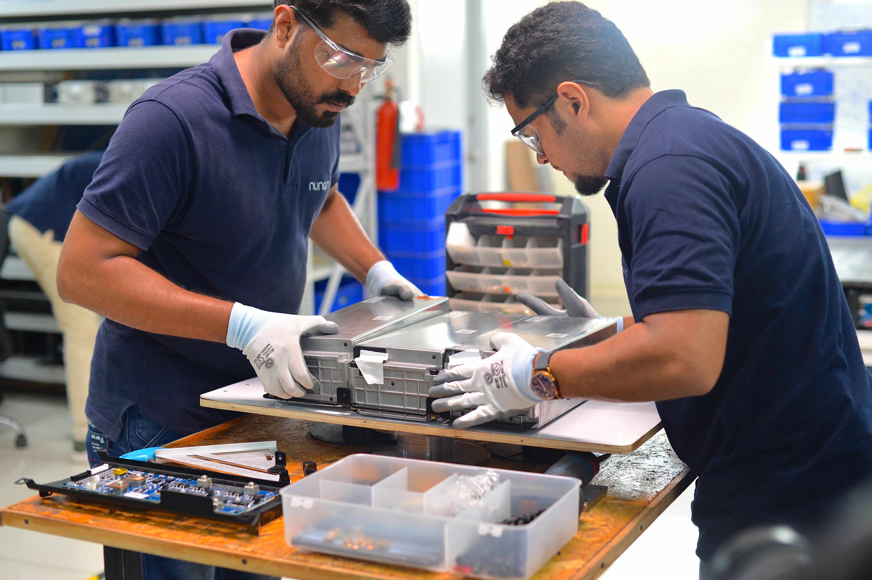 Second-life use: Audi e-tron battery modules power electrify rickshaws in India