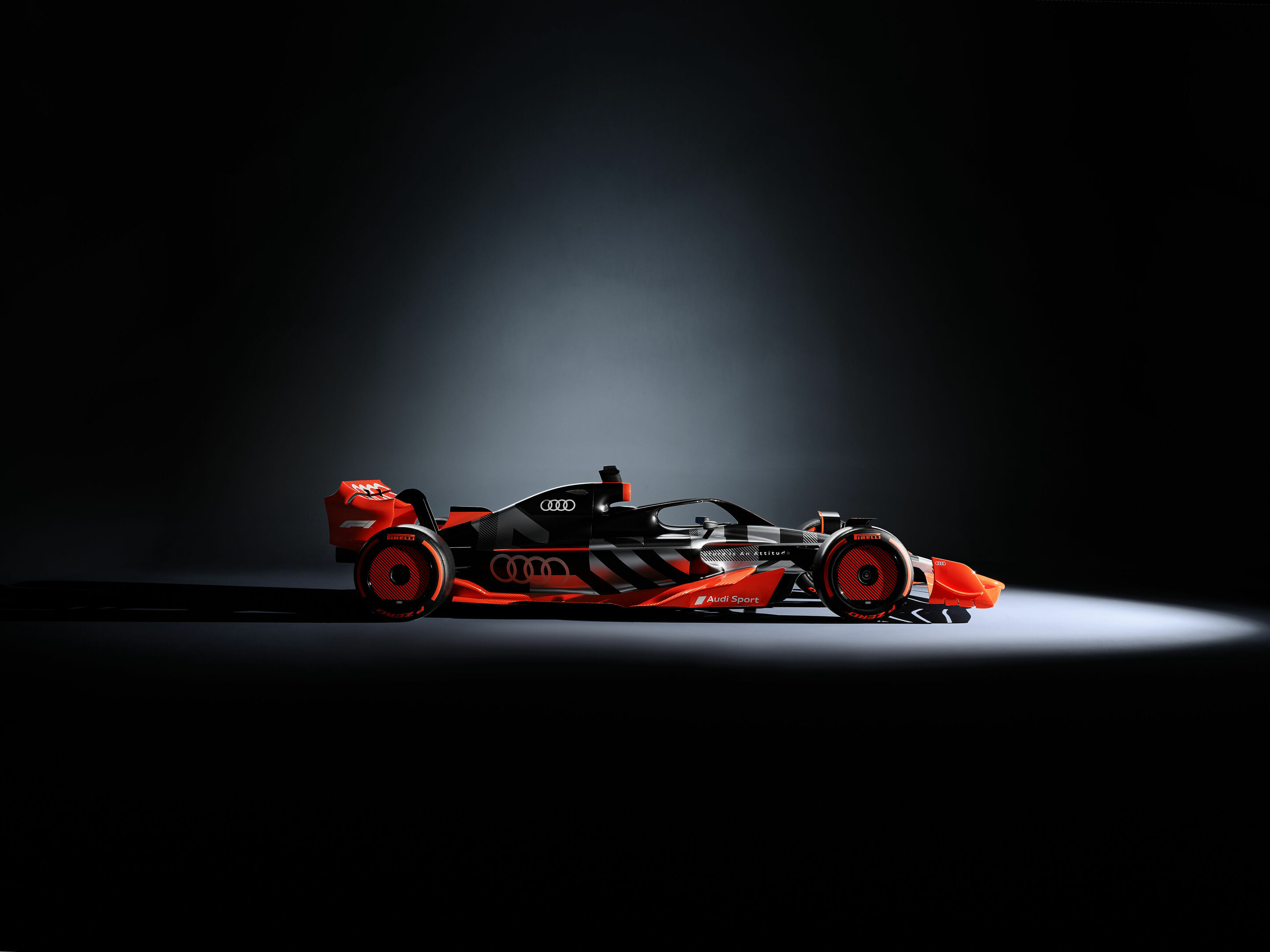 Showcar with Audi F1 launch livery