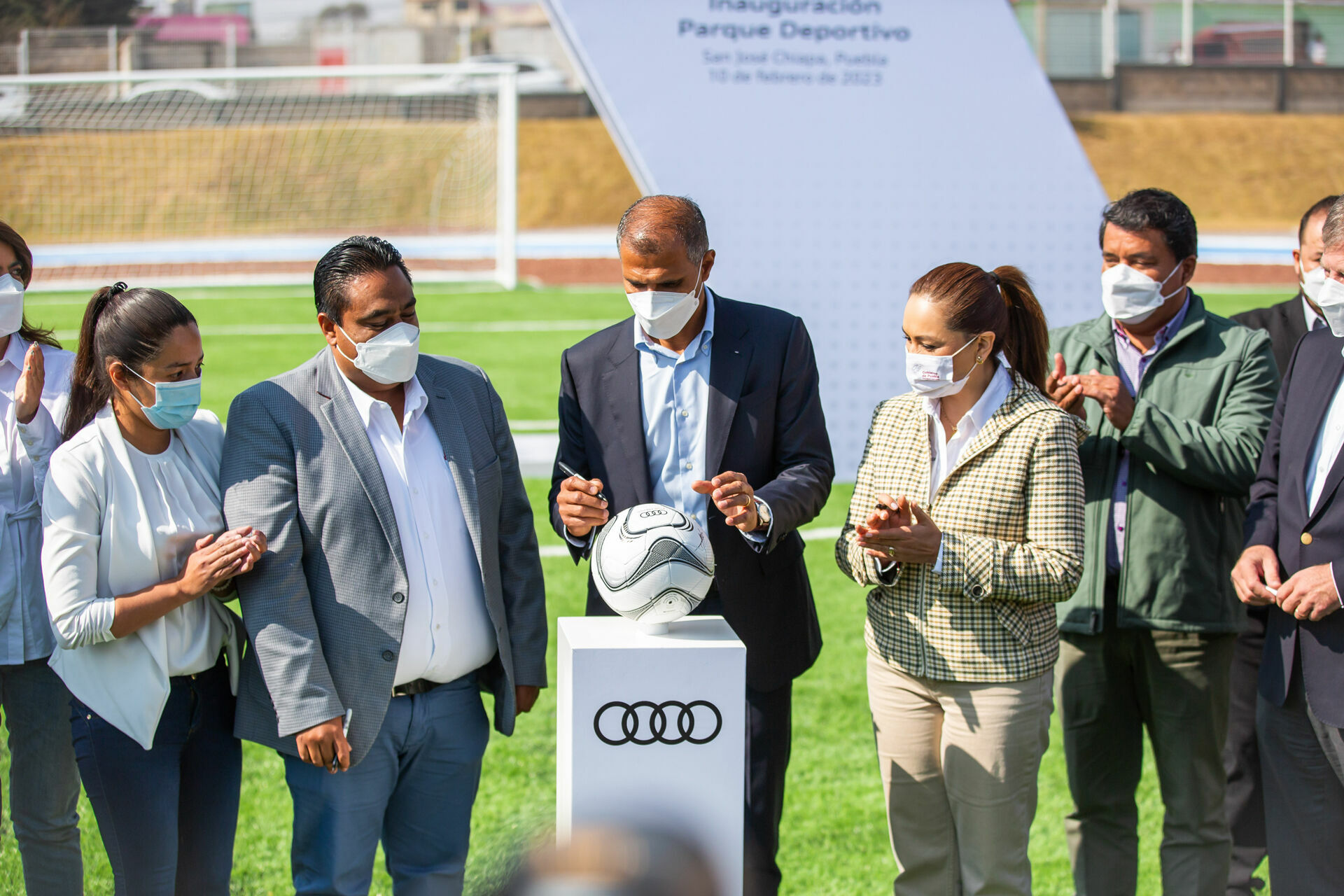 Audi Mexico and San Jose Chiapa inaugurate Sports Park