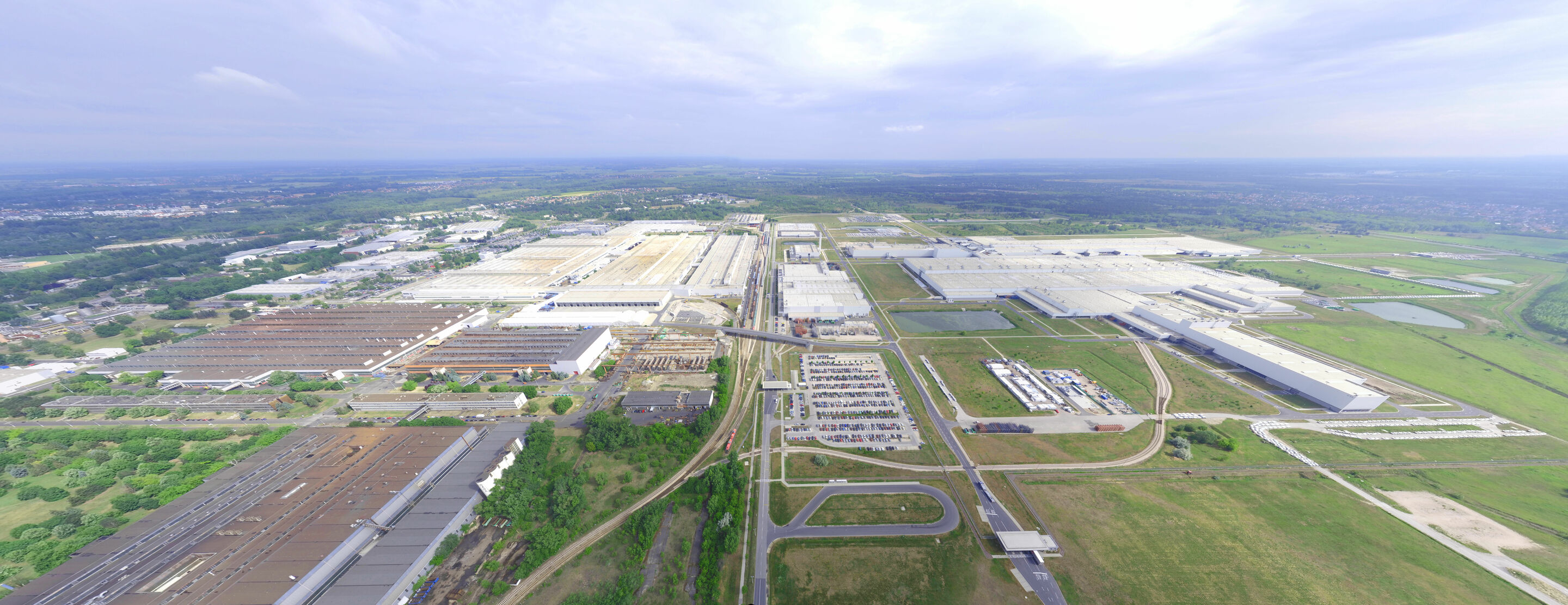 Aerial view Audi Hungaia