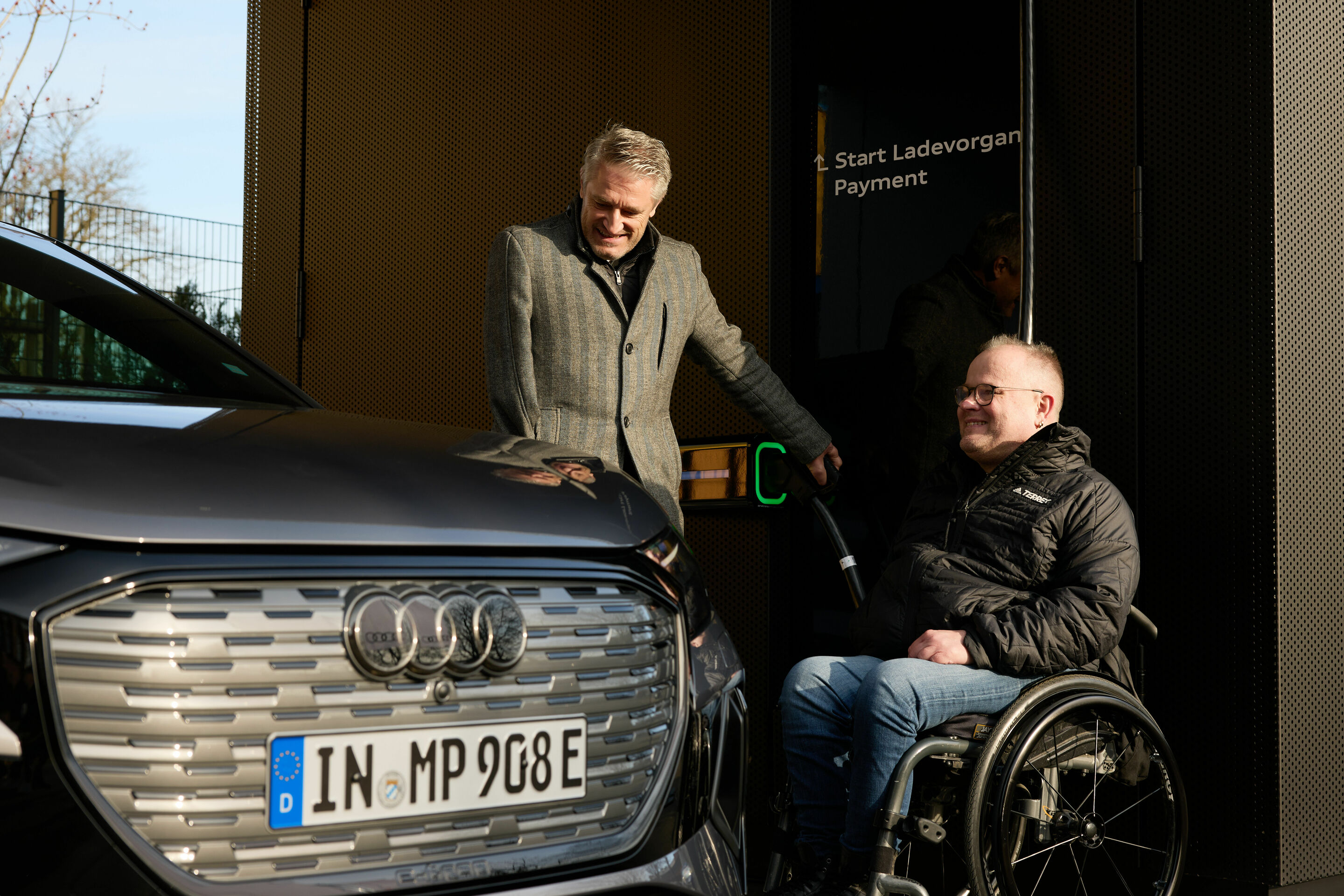 Audi charging hub Frankfurt