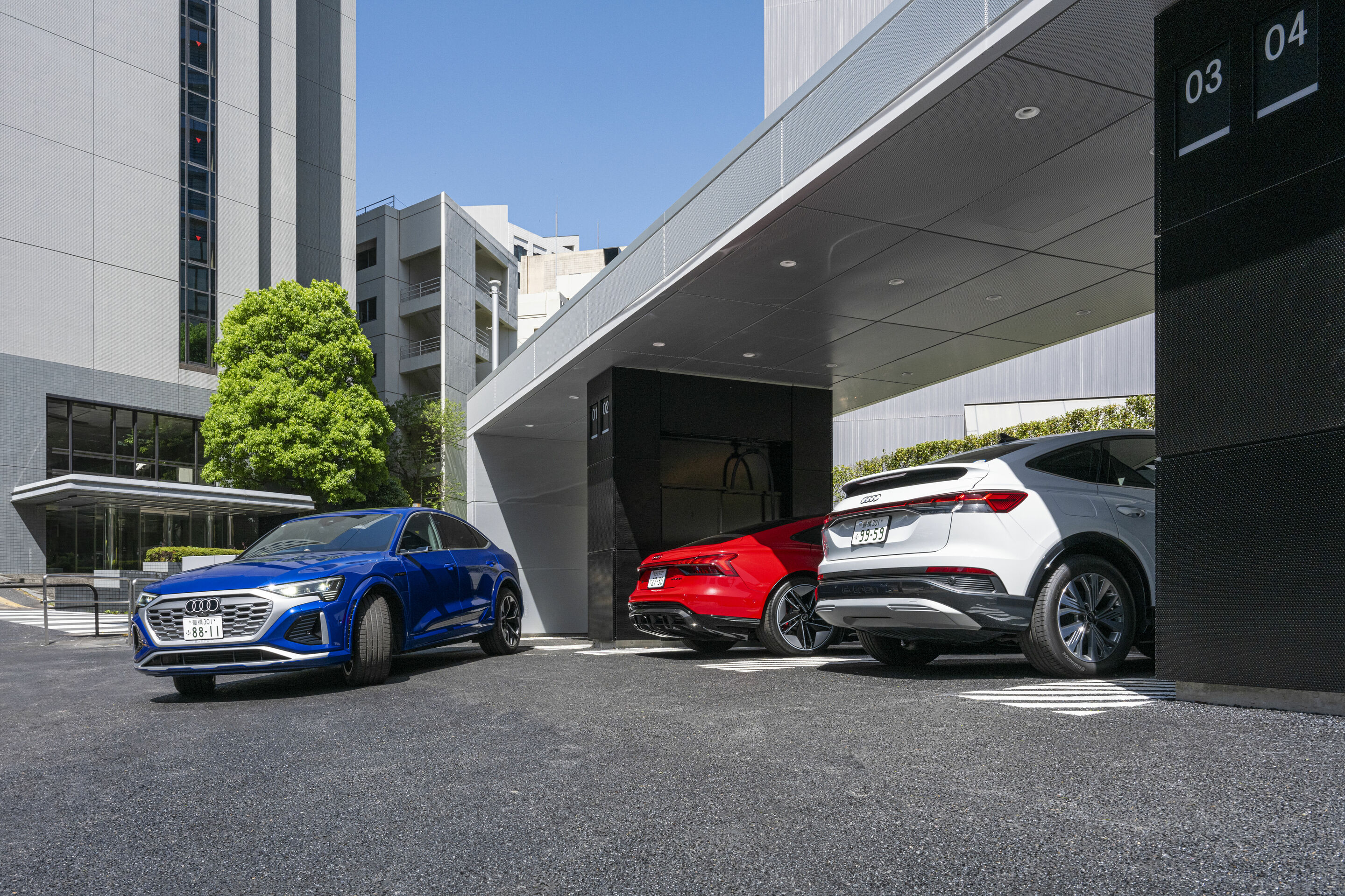 Audi charging hub Tokyo